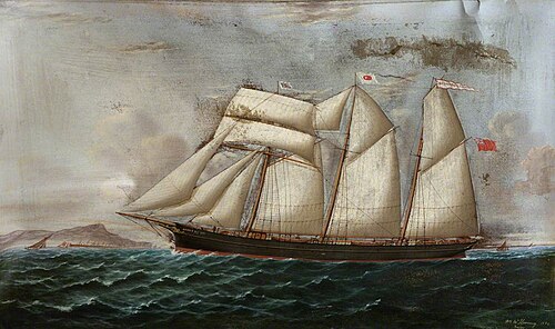 Sailing Ship ‘George B. Balfour’, 1884, William Henry McIlvenny