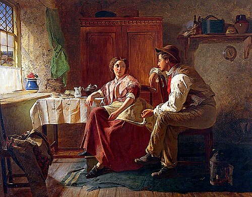 Rustic Courtship, 1865, William Henry Midwood
