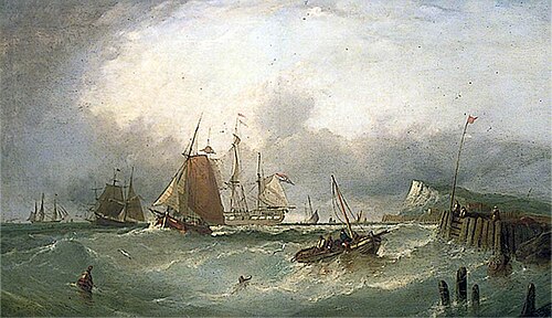 Shipping off Dover, Kent, 1861, William Henry Williamson