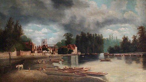 Twickenham Church and Embankment, Middlesex, , William Howard