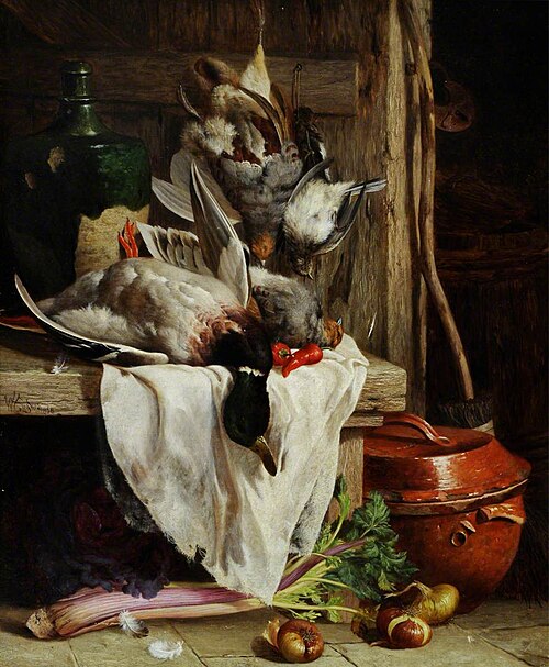Still Life with Game, 1868, William Hughes