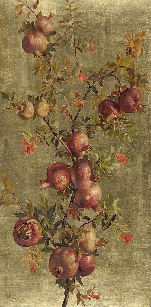 Pomegranates and Flowers, , William Hughes