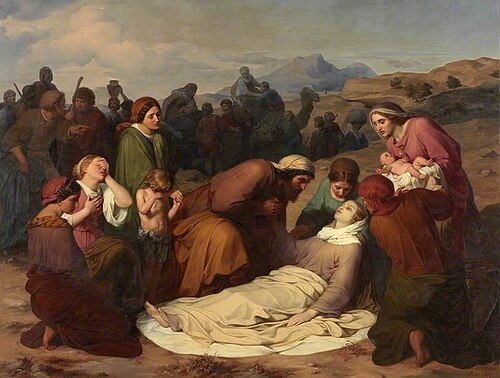 The Death of Rachel, 1847, Gustav Metz