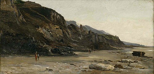 Les falaises de Villiers, 1900, Gustave Noël