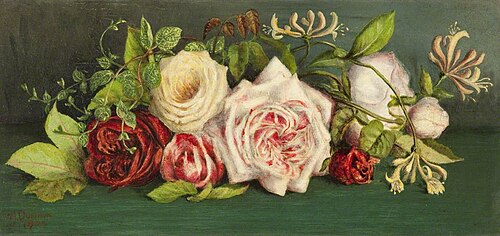 Roses and Honeysuckle, 1904, William John Dunkin