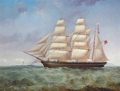 Barque 'Esther' off the Skerries, , William Kimmins McMinn