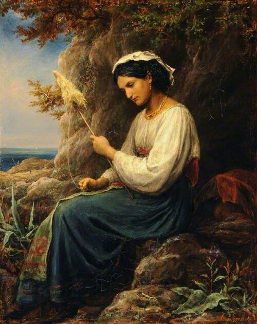 The Distaff, 1868, William Linnell