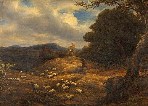 The Upland Shepherd, 1872, William Linnell