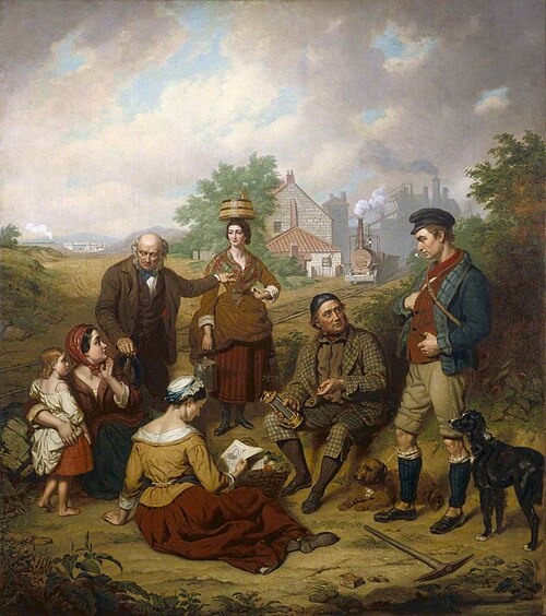 Stephenson Family (Birthplace of the Locomotive) (copy after John Lucas), 1861, William Lucas