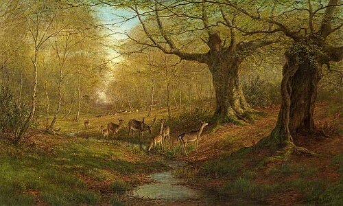 Burnham Beeches, Buckinghamshire, 1884, William Luker