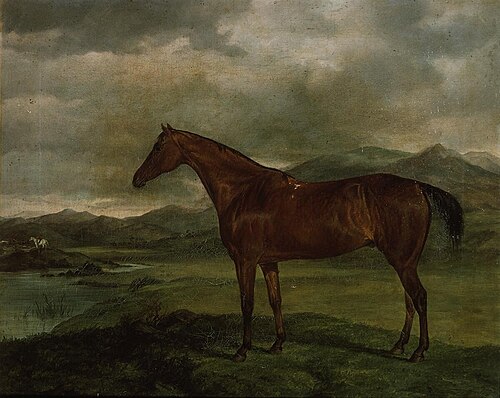 Portrait of a hunter in landscape, 1851, William Luker