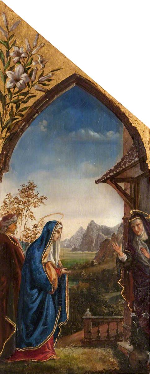 The Visitation (inside of left-hand wing, top), 1870, Rebecca Dulcibella Ferrers
