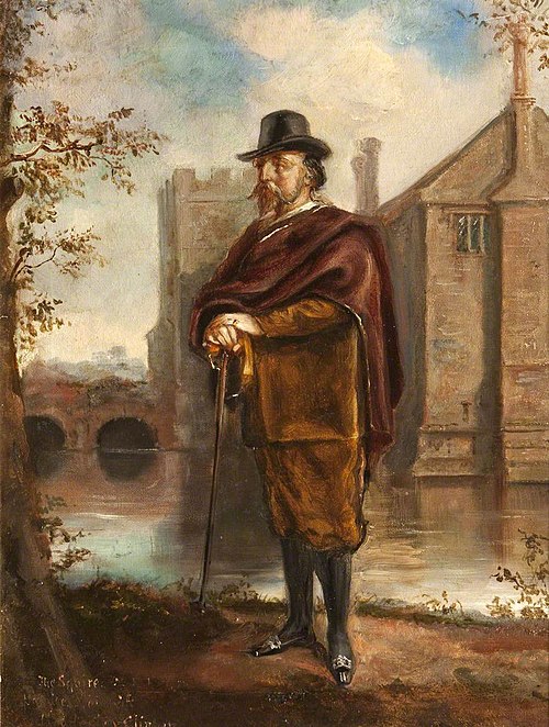 Marmion Edward Ferrers (1813-1884): 'The squire's evening walk', 1867, Rebecca Dulcibella Ferrers