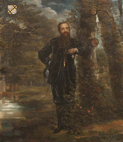 Edward Heneage Dering (1826-1892), 'The Poet's Evening Walk to the Pool', 1885, Rebecca Dulcibella Ferrers