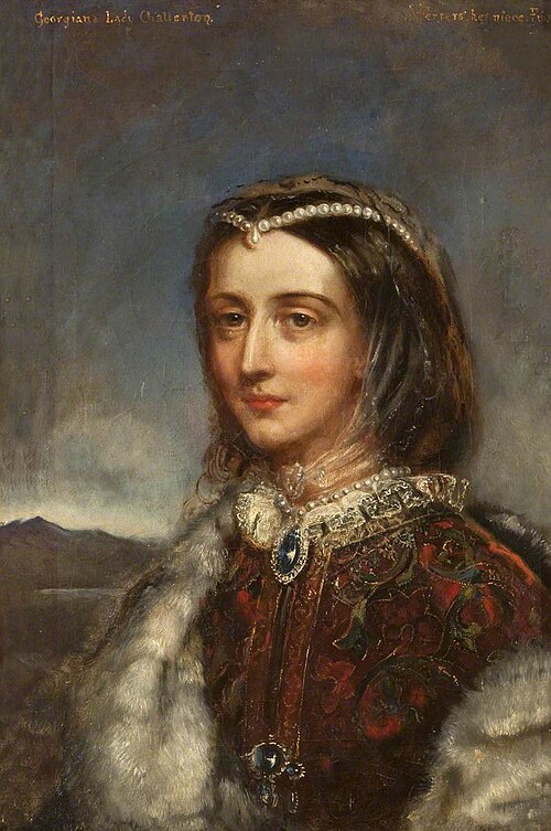 Henrietta Georgiana Marcia Lascelles Iremonger, Lady Chatterton (1806 – 1876), Mrs Edward Heneage De, 1860, Rebecca Dulcibella Ferrers