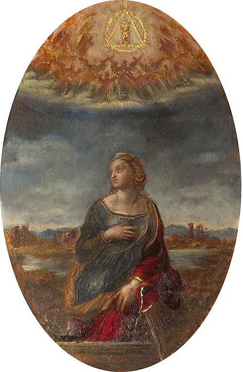 Saint Catherine of Alexandria (after Raphael), 1877, Rebecca Dulcibella Ferrers