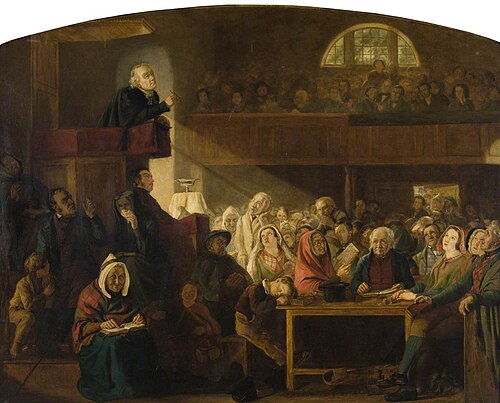 Dr Chalmers Preaching in a Country Church, 1849, William Macduff