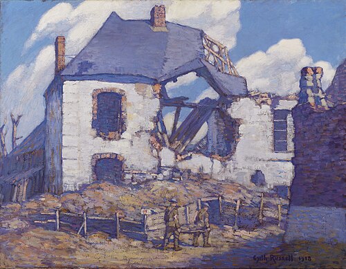 White Château, Liévin, 1918, Gyrth Russell
