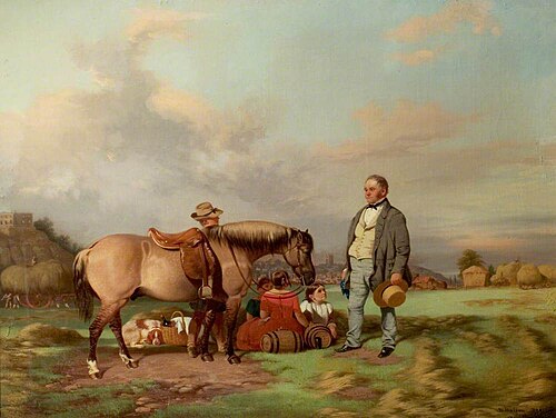 Joseph Fenton with His Family on the Meadows, Nottingham, 1840, William Malbon