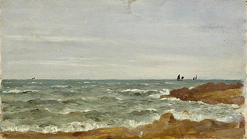 Seascape, Grey Weather, 1885, William Matthew Hale