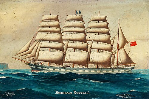 Four Masted Barque "Archibald Russell", 1914, Reginald Arthur Borstel