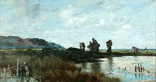 Homewards, Conway Marsh, 1881, William Meredith