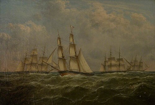 A Trial Ordered by Vice Admiral Codrington, 31st July 1831, off the Dodman, 1889, William Mitchell