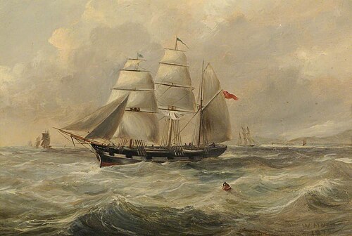 The Barque 'Camelot', 1875, William Muir
