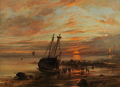 Vessel Ashore, 1875, William Muir