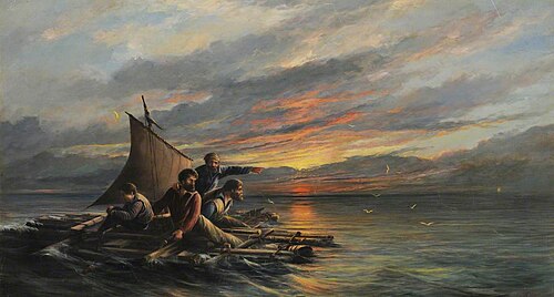 The Raft, 1875, William Muir