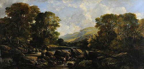 Landscape (Guddling for Trout), 1875, William Muir