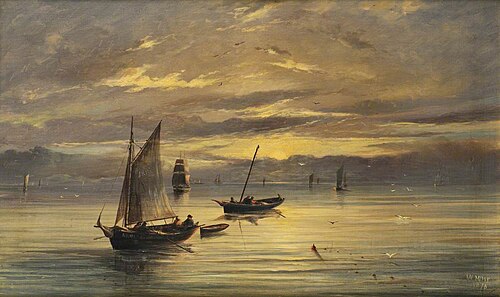 Returning from Fishing, 1876, William Muir