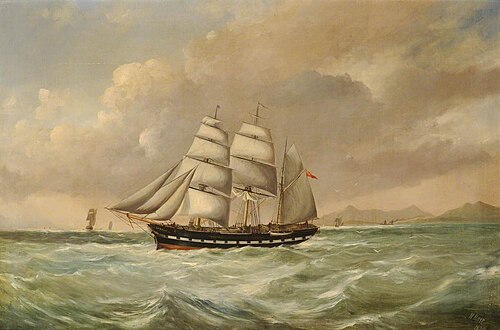The Barque 'Camelot', 1876, William Muir