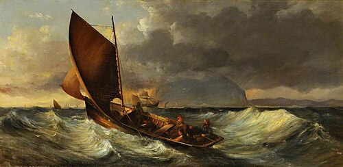 Squall off Ailsa Craig, 1877, William Muir
