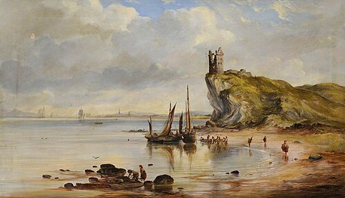 Greenan Castle and Ayr Bay, 1897, William Muir