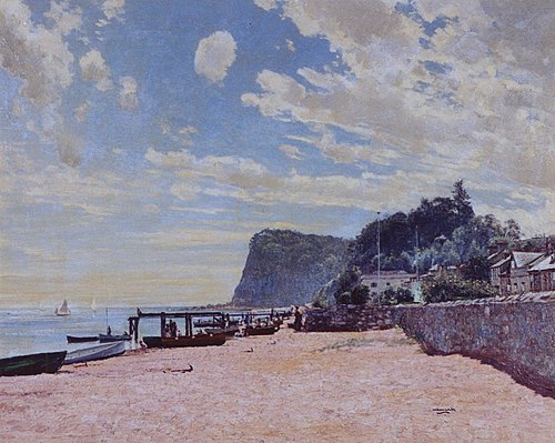 Summertime on the South Coast, Shaldon, Devon, , William Page Atkinson Wells