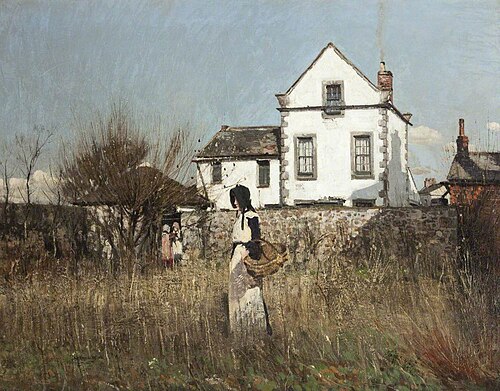 Landscape with a White House (Custom House on Sunderland Point near Lancaster), 1900, William Page Atkinson Wells