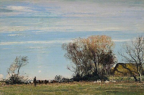 A Sunny Meadow, , William Page Atkinson Wells