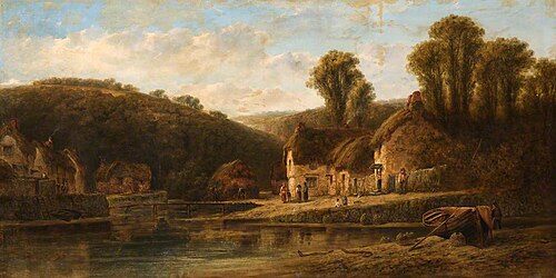The Village at the Head of the Creek, Helford, Cornwall, , William Pitt