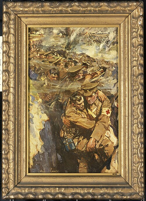 World War I: The Red Cross in the trenches, 1917, Cyrus Cuneo