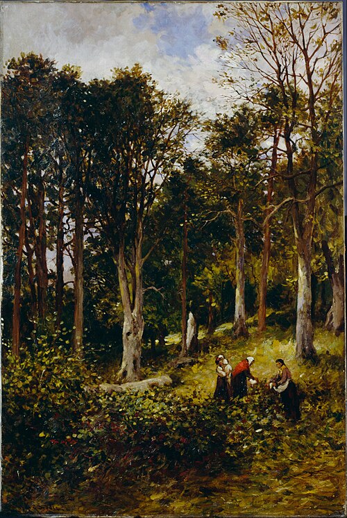 Landscape (Four Figures in a Wood), 1850, Kate S. Brodie