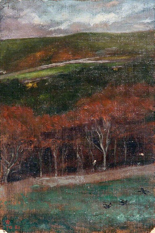 Wooded Landscape, 1887, Harold Steward Rathbone