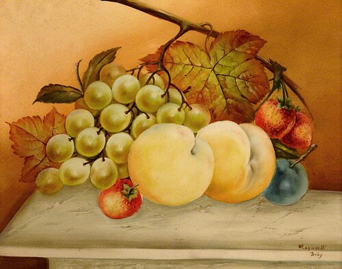 Still Life: White Grapes, , William Rayworth