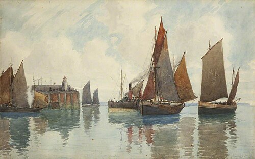 Fishing Boats, Isle of Man, , Harold Wane
