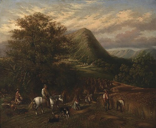 Haymaking near Abergavenny, 1875, William Richard B. Shaw