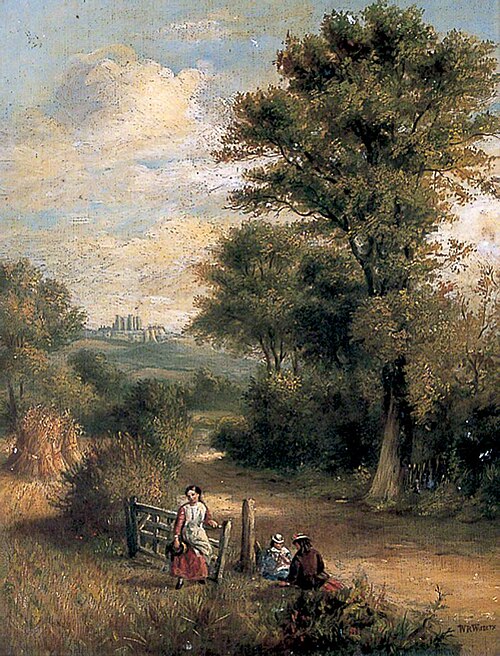 Country Road, Dover, Kent, 1845, William Richard Waters