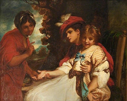 A Fortune Teller (after Sir Joshua Reynolds), 1851, William Rimmer