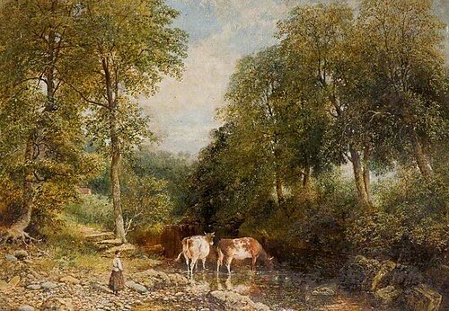 View in Jesmond Dene, Newcastle upon Tyne, 1873, William Ryott