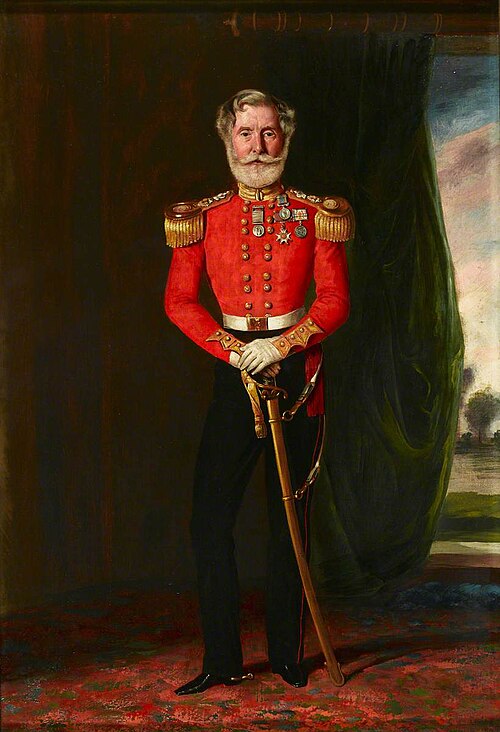 Colonel (later Major General) Philip McPherson (1790–1864), CB, 17th (The Leicestershire) Regiment o, 1855, Daniel Cunliffe