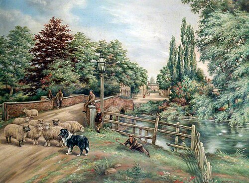 Old Olney Bridge, Buckinghamshire, , William Samuel Wright